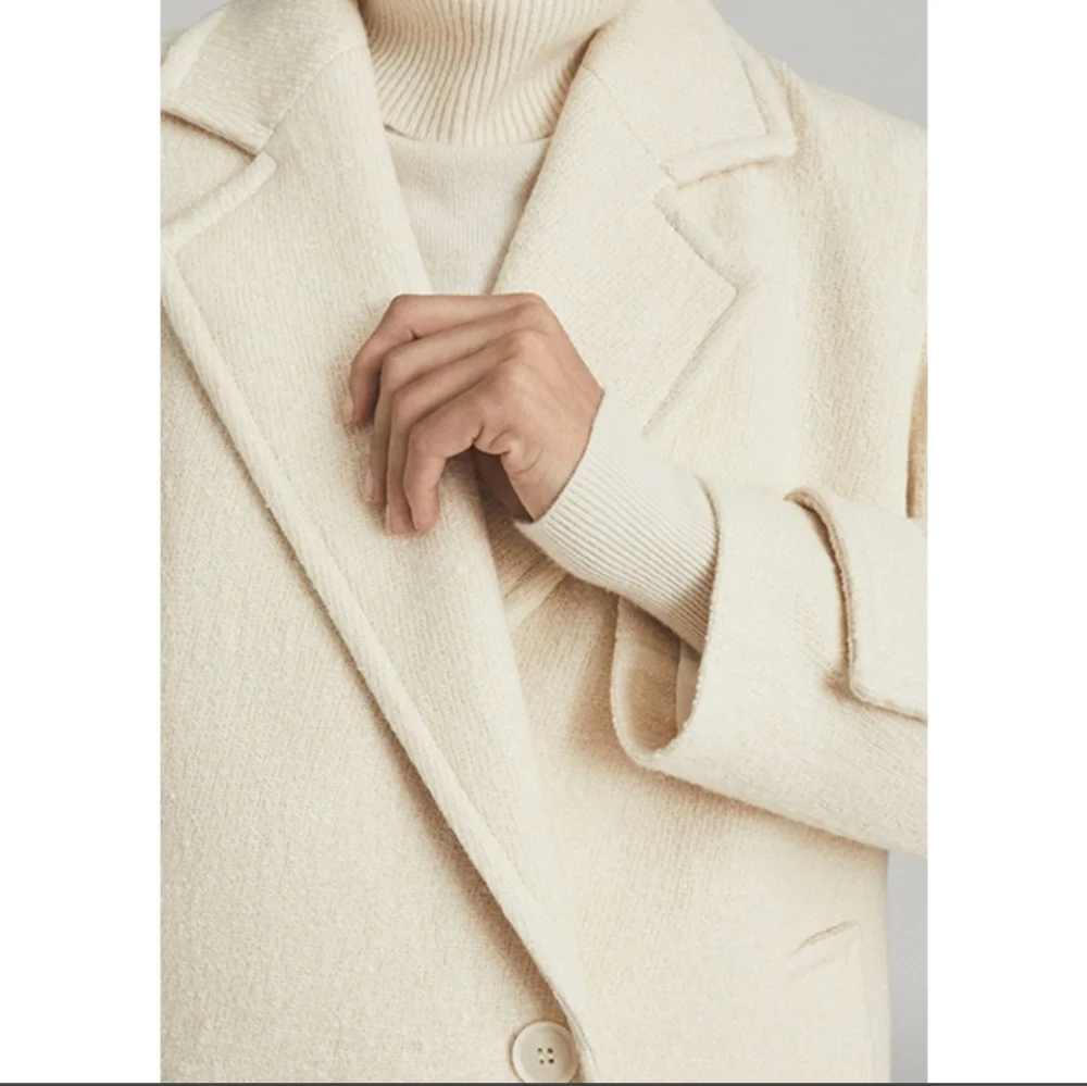 1 Left! NWT REISS | Skye Wool Blend Coat - Picture 6 of 12